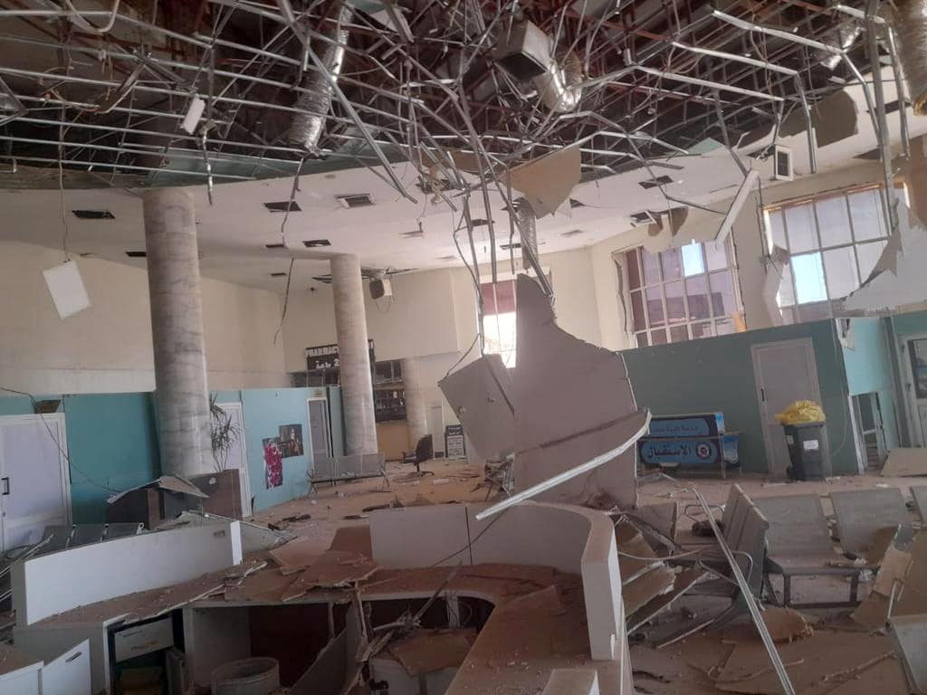 destroyed building in Sudan