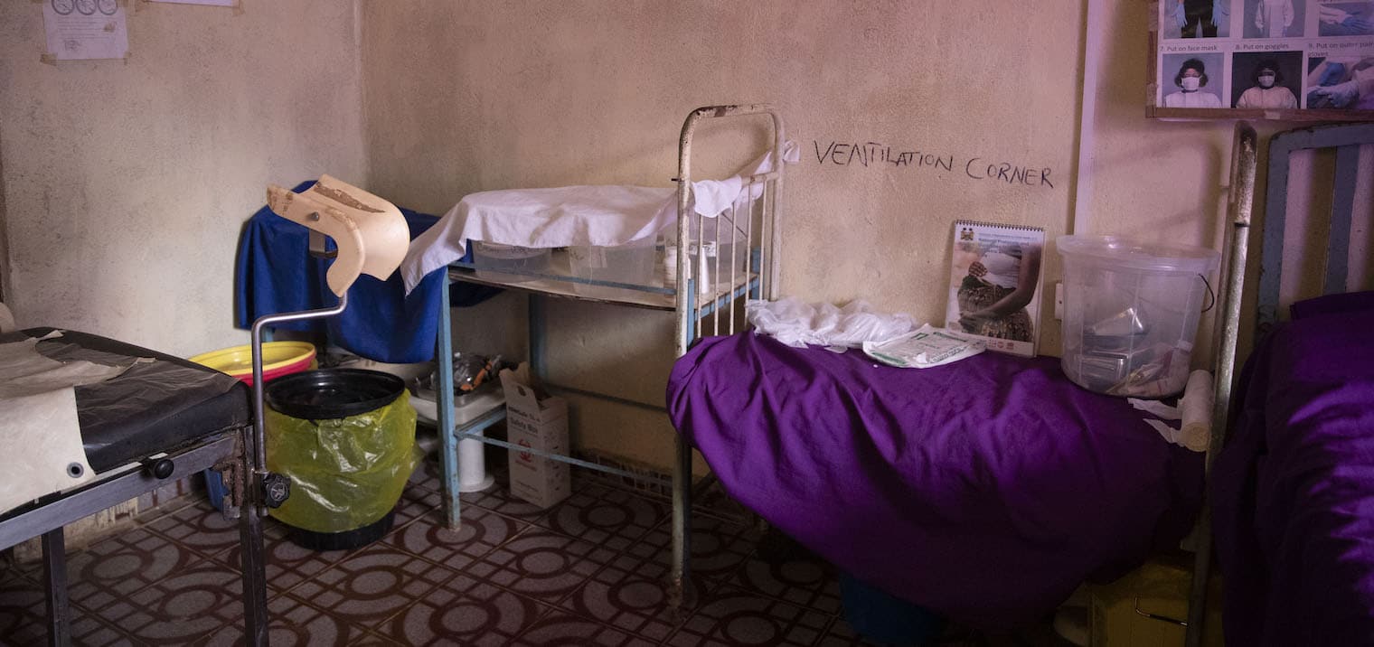 shot of hospital in Sierra Leone