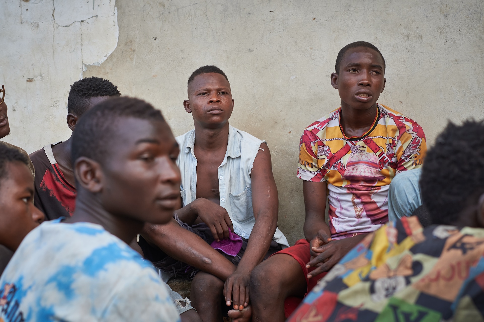 group of young men