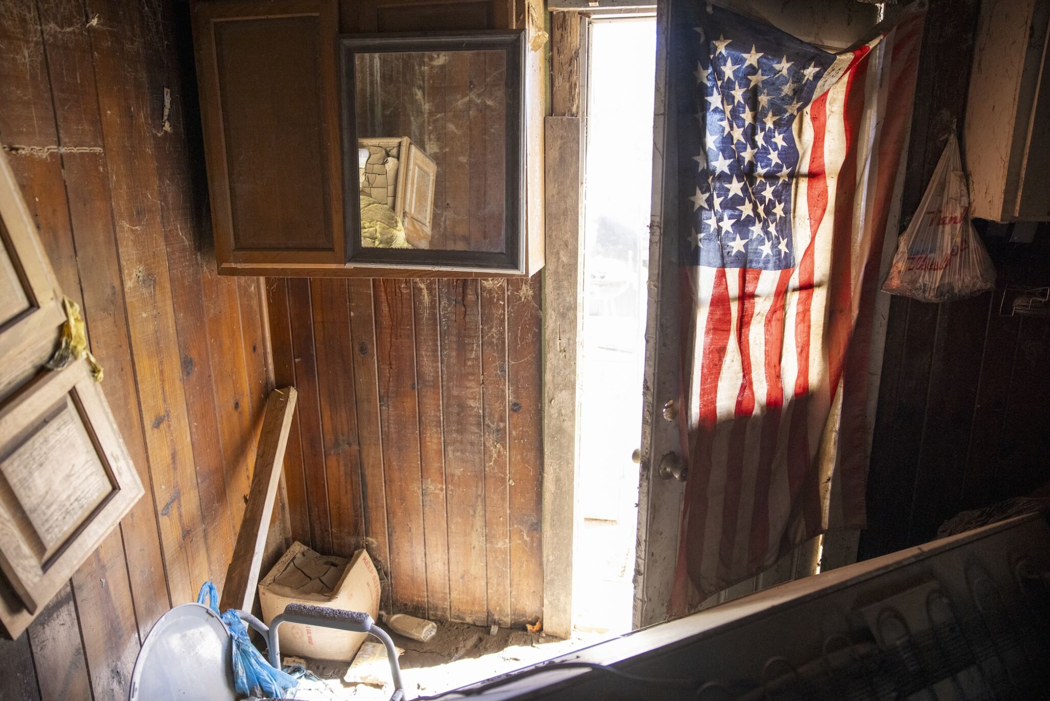 inside destroyed home in North Carolina